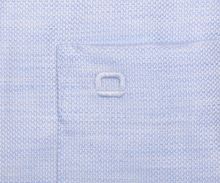 Koszula Olymp Modern Fit Natté – jasnoniebieska z delikatną strukturą i wewnętrzną stójką - extra długi rękaw