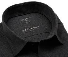 Koszula Olymp Modern Fit 24/Seven – antracytowa elastyczna