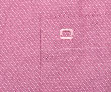Koszula Olymp Comfort Fit – czerwono-fioletowa z wyszytymi kwadracikami