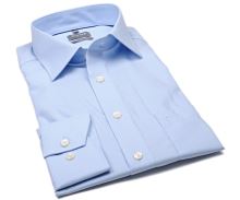 Koszula Olymp Comfort Fit – jasnoniebieska z wyszytymi diamencikami