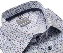 Koszula Olymp Comfort Fit – z niebiesko-beżowymi kwadracikami