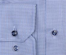 Koszula Venti Modern Fit – jasnoniebieska w wyszyte prążki z wewnętrzną stójką - super długi rękaw