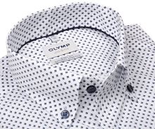 Koszula Olymp Level Five – designerska z niebieskimi czteroramiennymi gwiazdkami