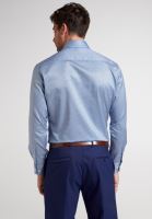 Koszula Eterna 1863 Slim Fit Two Ply - luksusowa z niebieskim wzorem