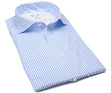 Koszula Olymp Level Five 24/Seven – luksusowa elastyczna w jasnoniebieskie paski