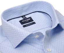Koszula Olymp Modern Fit – jasnoniebieska z wyszytym białym wzorem