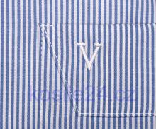 Koszula Marvelis Modern Fit - biała w jasnoniebieskie prążki