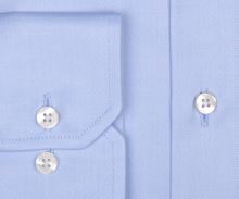 Koszula Eterna Comfort Fit Twill Cover - jasnoniebieska luksusowa i nieprześwitująca