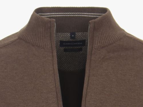 Bawełniany rozpinany sweter Casa Moda - brązowy