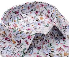 Koszula Marvelis Modern Fit – designerska w wyraziste kwiaty - extra długi rękaw