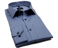 Koszula Venti Body Fit Twill – luksusowa metalicznie niebieska - super długi rękaw (1)