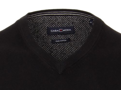Bawełniany sweter Casa Moda – czarny