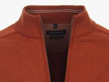 Bawełniany rozpinany sweter Casa Moda - pomarańczowy