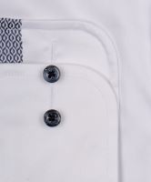 Koszula Eterna 1863 Slim Fit Twill – ekskluzywna białą ze zdobioną wewnętrzną stójką