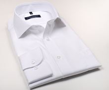 Koszula Casa Moda Comfort Fit Twill - luksusowa biała - extra długi rękaw