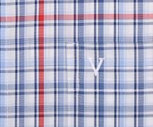 Koszula Marvelis Comfort Fit – w czerwono-niebieską kratę – krótki rękaw