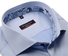 Koszula Eterna Modern Fit Twill - jasnoniebieska luksusowa z stójką wewnętrzną - super długi rękaw