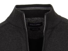 Bawełniany rozpinany sweter Casa Moda - antracytowy
