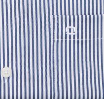 Koszula Olymp Modern Fit Twill – o delikatnej fakturze w ciemnoniebieskie paski (2)