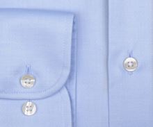 Koszula Eterna Slim Fit Twill Cover - jasnoniebieska luksusowa i nieprześwitująca