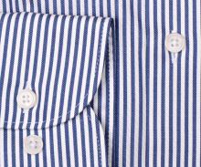 Koszula Olymp Comfort Fit Twill – o delikatnej fakturze w ciemnoniebieskie paski (2)