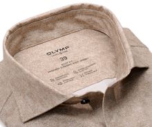 Koszula Olymp Level Five 24/Seven – luksusowa beżowa elastyczna meliert