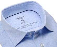 Koszula Olymp Modern Fit 24/Seven – luksusowa elastyczna z delikatnym jasnoniebieskim wzorem