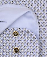 Koszula Casa Moda Modern Fit Stretch – z drobnym niebiesko-szarym wzorem i wewnętrzną stójką (2)