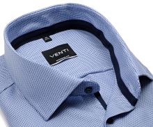 Koszula Venti Modern Fit – jasnoniebieska w wyszyte prążki z wewnętrzną stójką