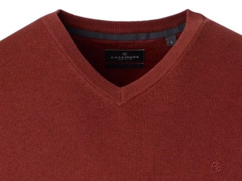 Bawełniany sweter Casa Moda - rubinowo-czerwony