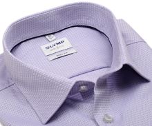 Koszula Olymp Level Five – jasnofioletowa z wyszytym wzorem - ekstra długi rękaw