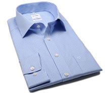 Koszula Olymp Comfort Fit Twill – w jasnoniebieskie paski