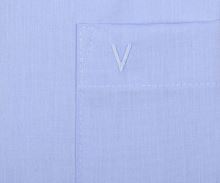 Koszula Marvelis Modern Fit – jasnoniebieska z wewnętrzną stójką z białymi diamencikami